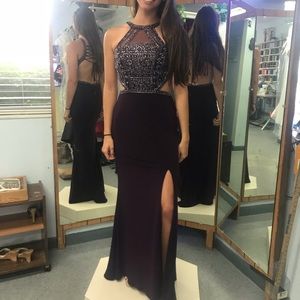 DARK PURPLE PROM DRESS